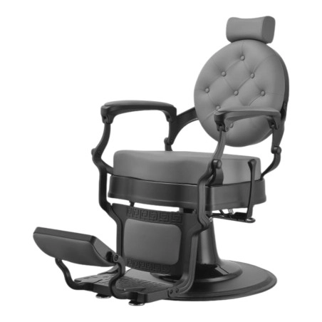 Sillón de Barbero Buzz Black Grey Weelko - Vintage