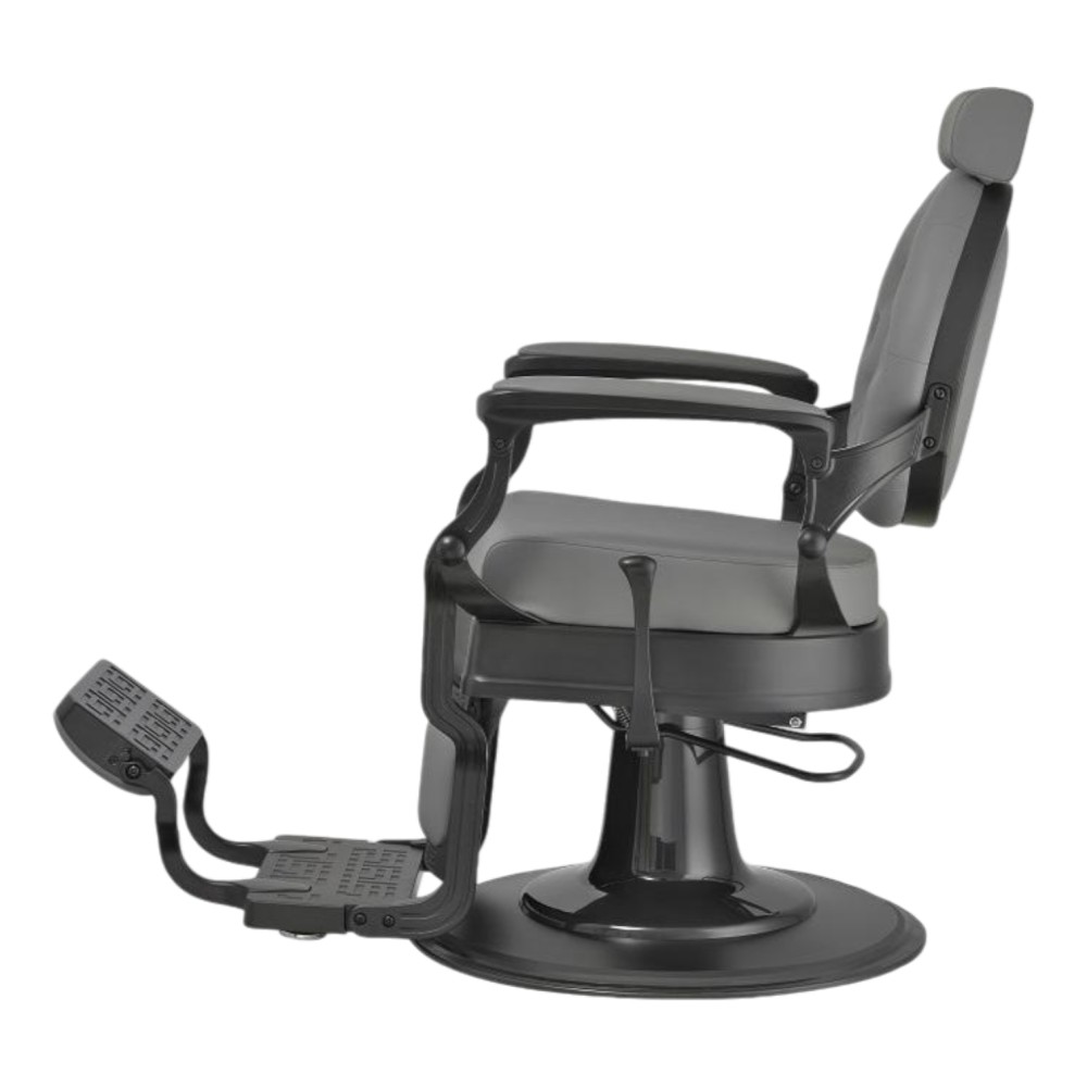 Buzz Black Grey Barber Chair Vintage by Weelko -Weelko -Barber chairs