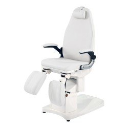 Fauteuil de podologie et de pédicure électrique 3 moteurs Deneb blanc - i-Medstetic