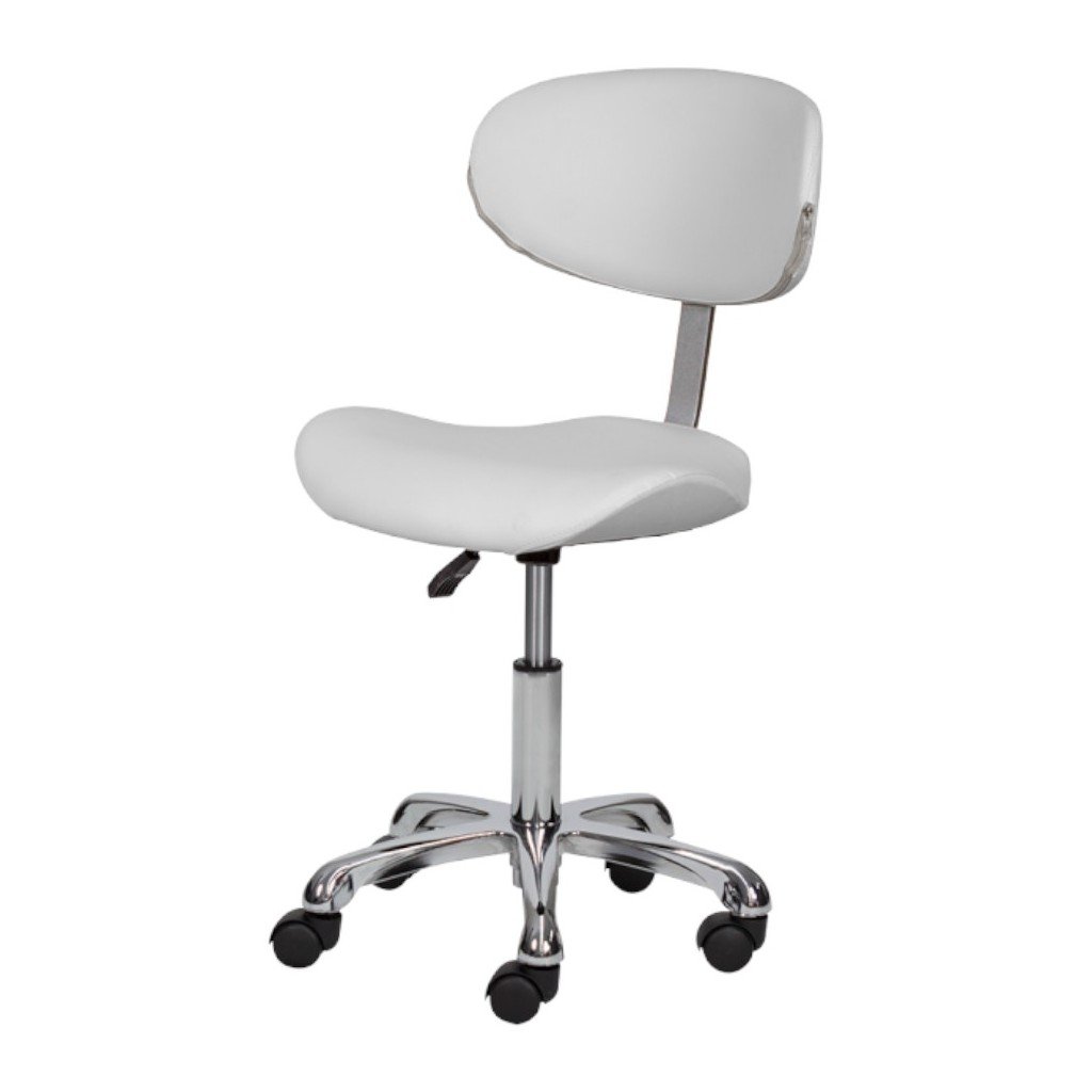 Keisy stool with backrest and gas lift - i-Medstetic