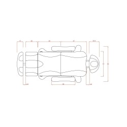 Weelko Tempo Electric Treatment Table, 3 Motors