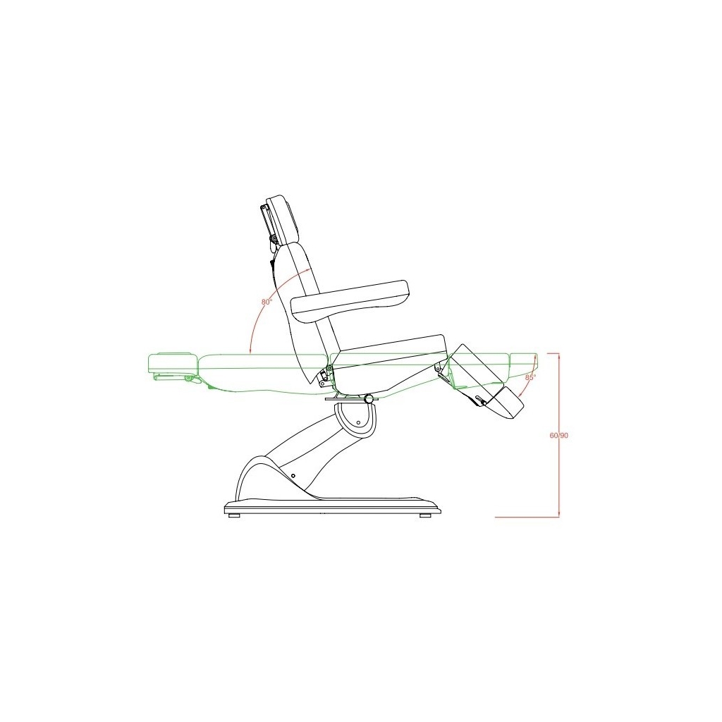 Weelko Tempo Electric Treatment Table, 3 Motors