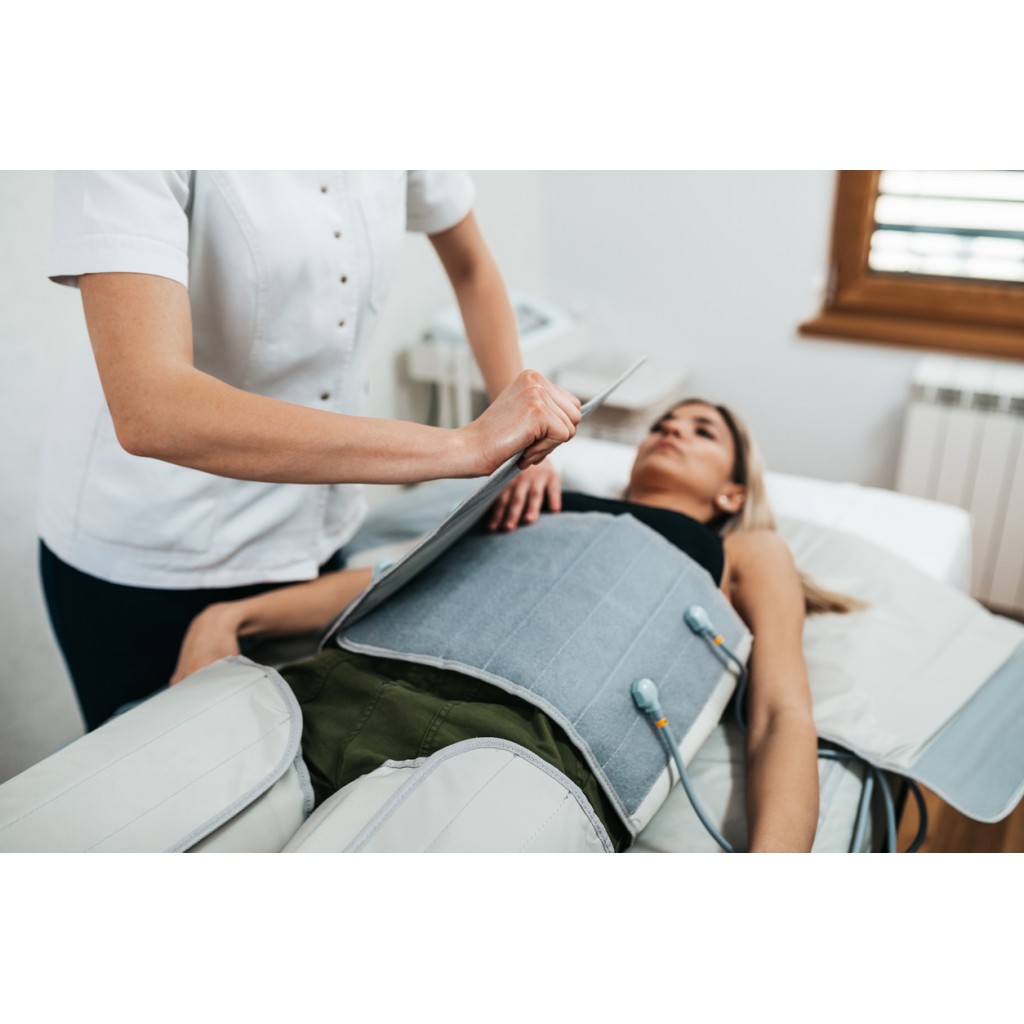 I-Medstetic Slimcare 3 em 1 - Pressoterapia com infravermelhos e eletroestimulação