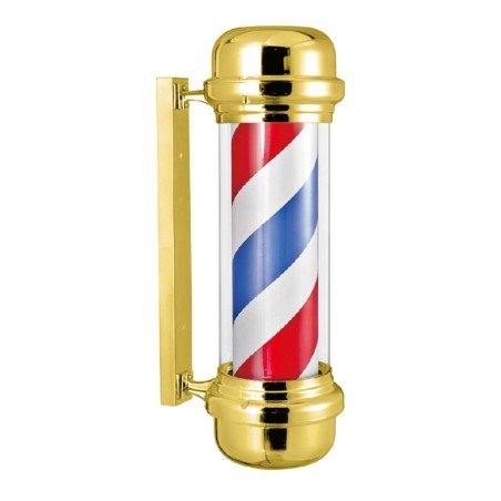 Weelko Dagour Gold-Finish Rotating Tricolor Barber Pole