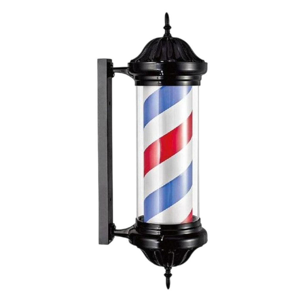 Poste de barbero rotativo tricolor clásico Dagive - Weelko