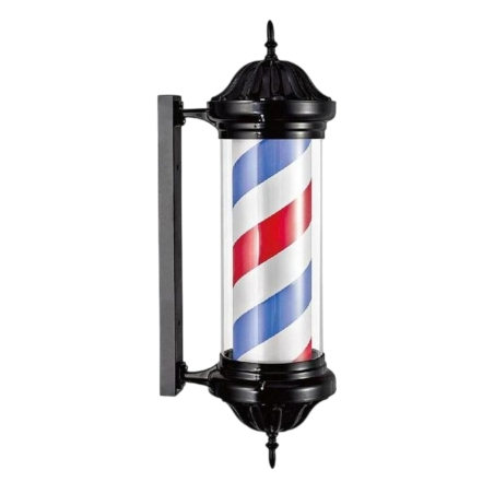 Poste de barbero rotativo tricolor clásico Dagive - Weelko