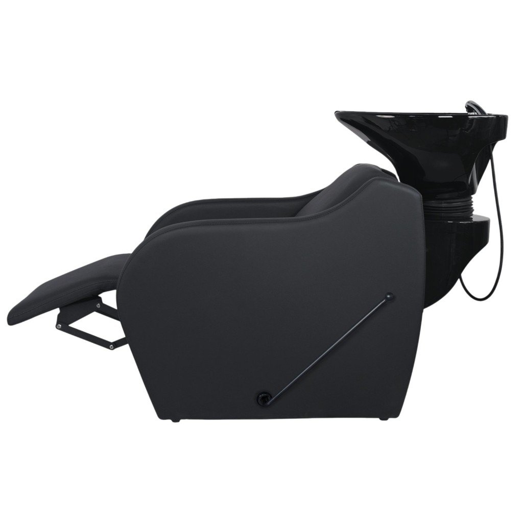Wisp Backwash Unit with Deep Ceramic Basin and Manual Reclining Footrest - Weelko