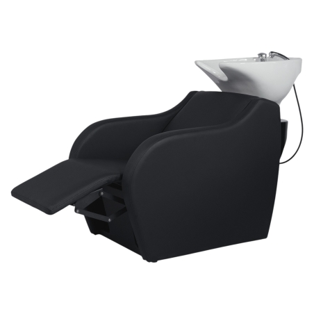 Lavacabezas Wisp Power Plus White con pica cerámica profunda y reposapiés integrado - Weelko