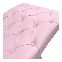 Lashia lettino estetico ad altezza fissa capitoné rosa - NeoBeauty