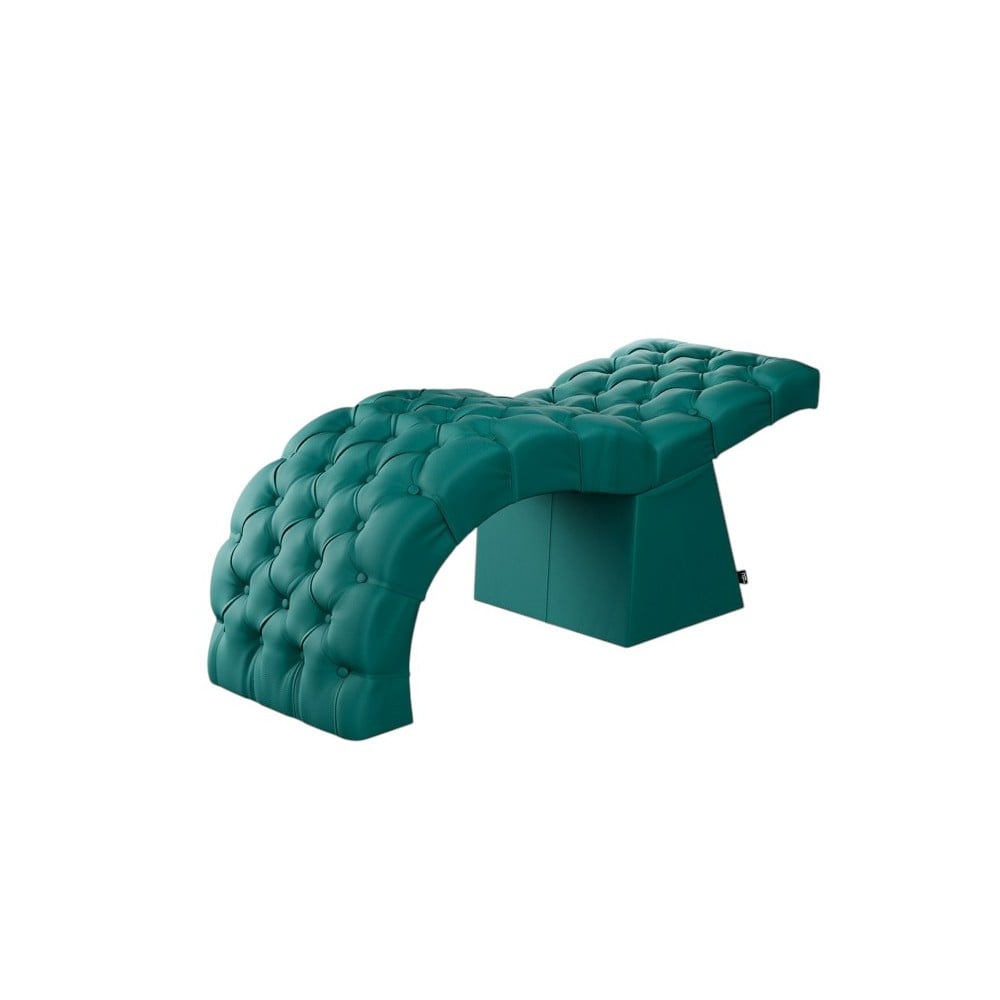 Camilla De Estética Lashia Turquesa Ergonómica Curvada En Pvc Capitoné Para Exte