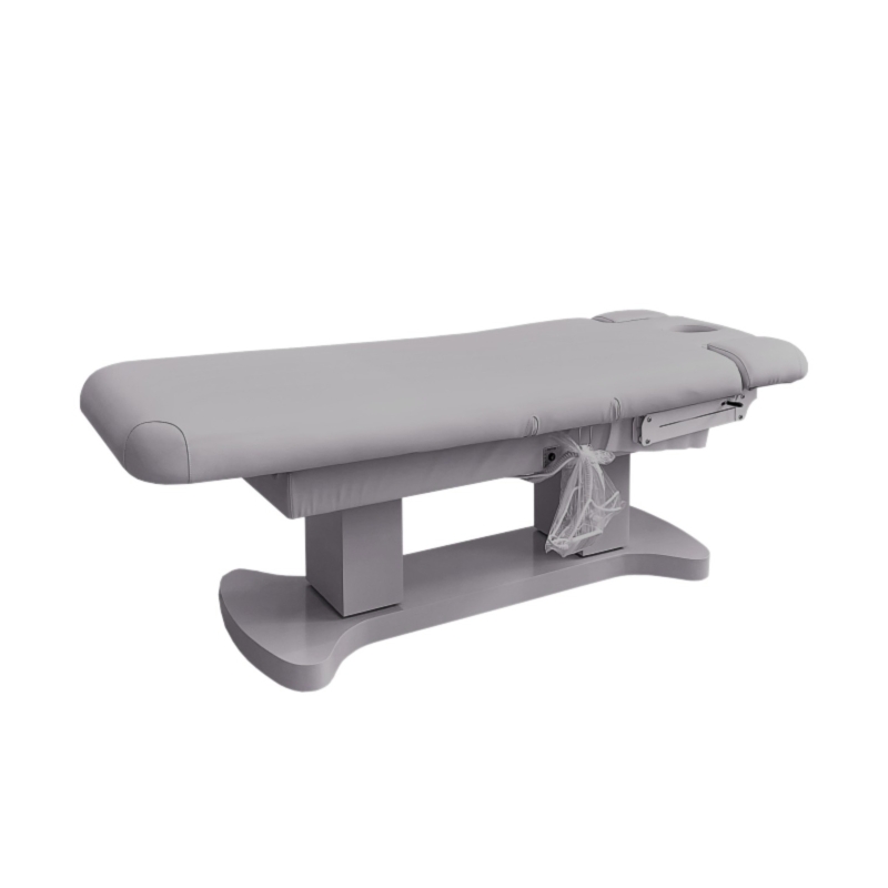 Vista lateral de la camilla SPA NeoBeauty Supreme Grey Wellness