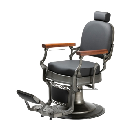 Flek Vintage Reclining Barber Chair with Lockable Hydraulic Pump - i-Medstetic
