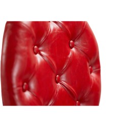 Fauteuil de barbier rouge capitonné i-Medstetic