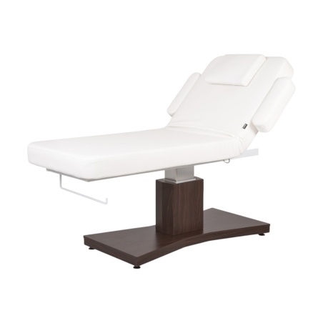 Camilla eléctrica GOID Dark Base — base de madera, 1 motor y altura regulable | Weelko