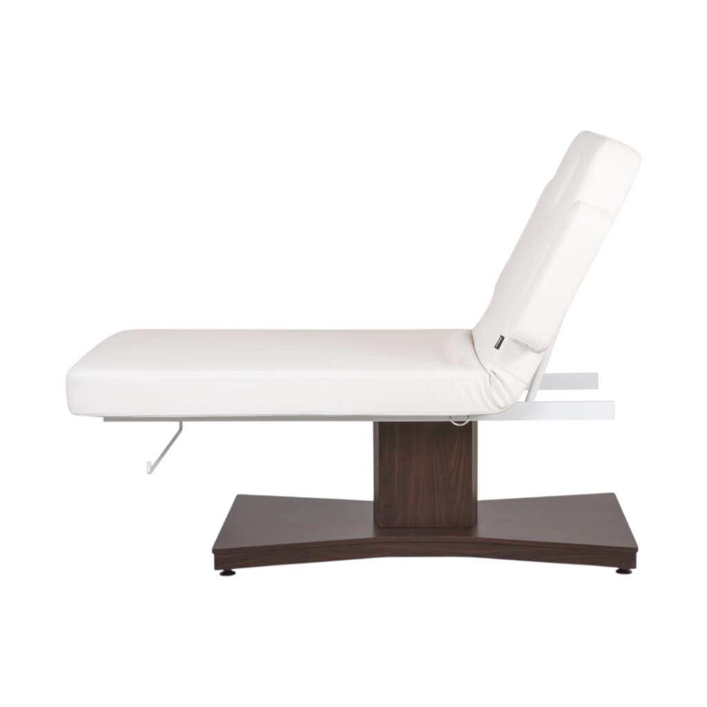 Weelko Elektrische Behandlungsliege GOID Dark Base, 1 Motor, Höhenverstellung 60–85 cm, Holzgestell