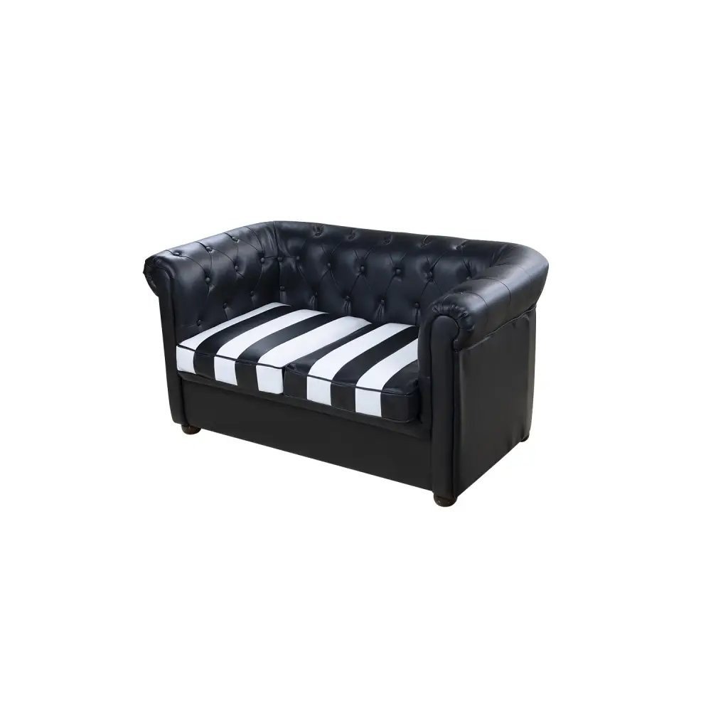 Chester Waiting Sofa Two-Seater Black