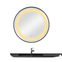 Miroir de coiffeuse LED BREE Black