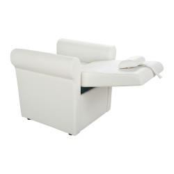 Lumina fauteuil de pédicure avec repose-pieds modulable PU gris Weelko