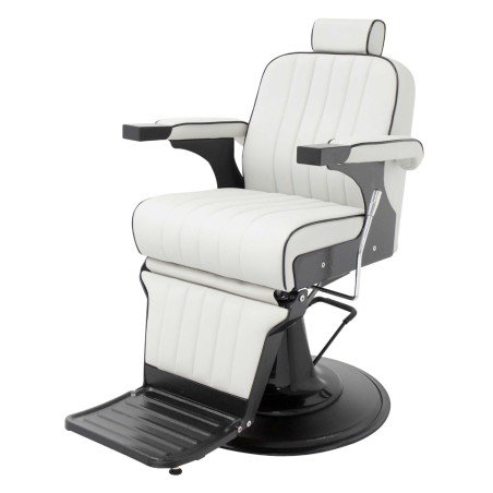 Sillón barbero Corinto blanco negro