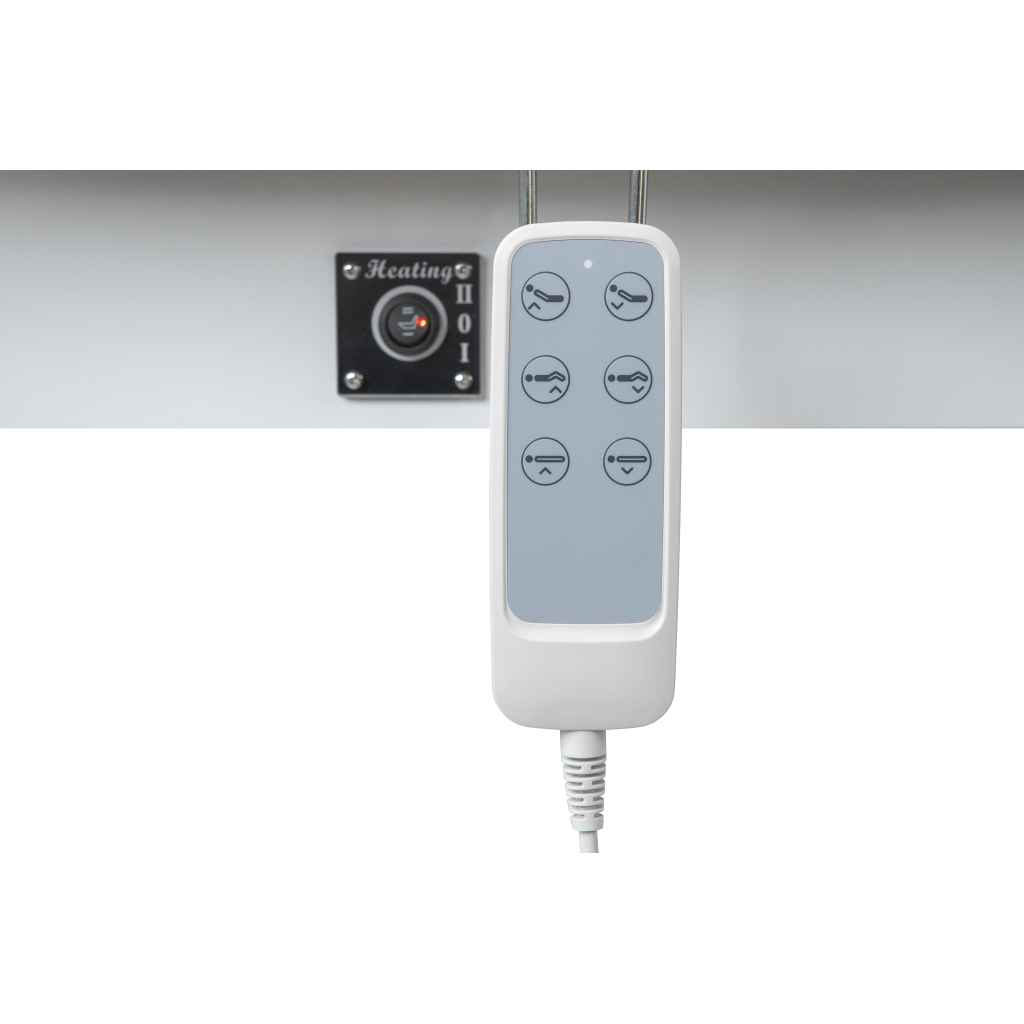 Weelko Spa POST — Marquesa elétrica de massagem com aquecimento, 4 motores e LED, bege