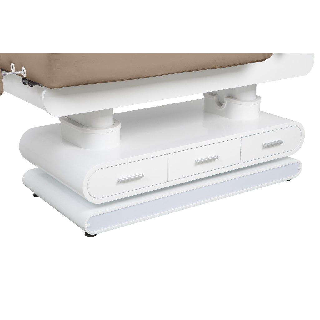 Weelko Spa POST — Marquesa elétrica de massagem com aquecimento, 4 motores e LED, bege