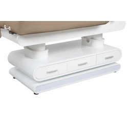 Weelko Spa POST — Marquesa elétrica de massagem com aquecimento, 4 motores e LED, bege