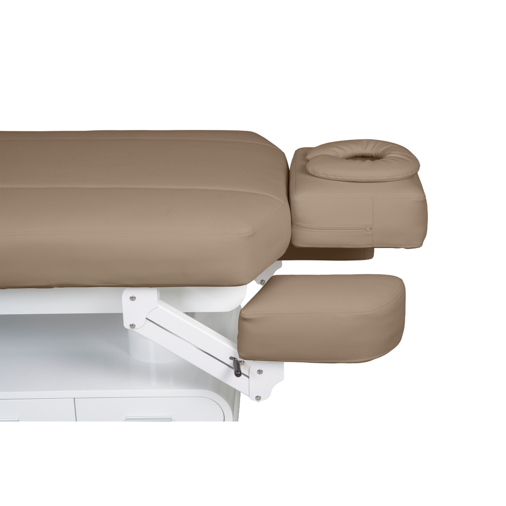 Weelko Spa POST — Marquesa elétrica de massagem com aquecimento, 4 motores e LED, bege