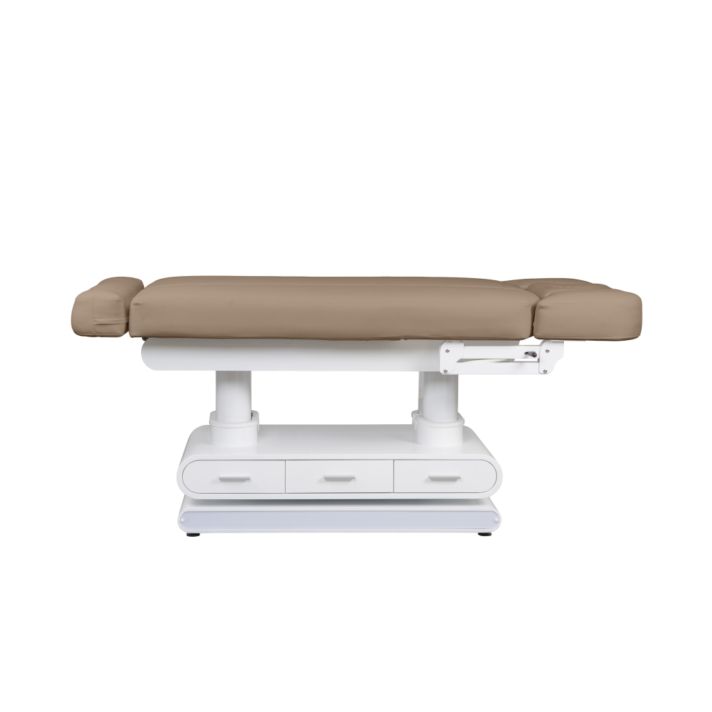 Weelko Spa POST — Marquesa elétrica de massagem com aquecimento, 4 motores e LED, bege