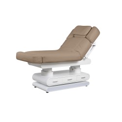 Weelko Spa POST — Marquesa elétrica de massagem com aquecimento, 4 motores e LED, bege