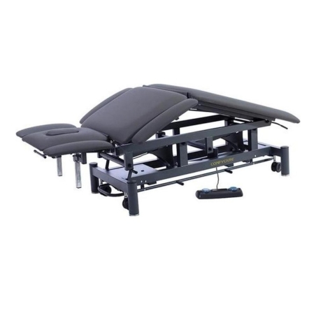 GALLEY 7-section electric physiotherapy table, 2 motors – grey base, grey upholstery