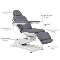 Fauteuil gynécologique électrique Weelko Simus Gyn WKE036.4.