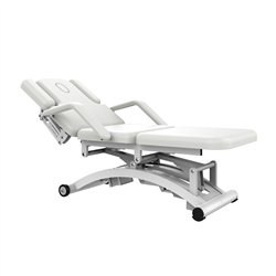 DDUUEETT COBAL electric massage table with armrests White