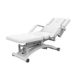DDUUEETT COBAL electric massage table with armrests White