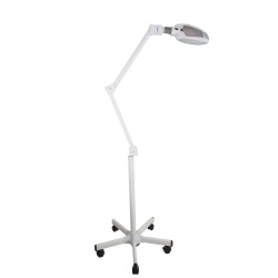 BROCK 1690030051 LED-Lupenleuchte mit 5-Rollen-Fuß