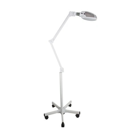 Lámpara lupa LED BROCK con base de 5 ruedas
