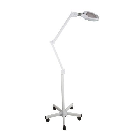Lampe loupe LED BROCK 1690030051 avec base à 5 roulettes