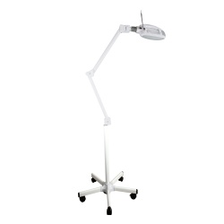 BROCK 1690030051 LED-Lupenleuchte mit 5-Rollen-Fuß