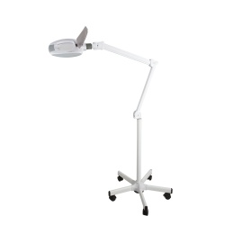 BROCK 1690030051 LED-Lupenleuchte mit 5-Rollen-Fuß