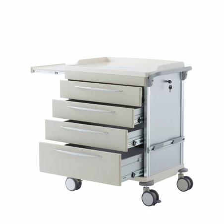 Carrito médico Coinfycare UTIL MED04G color crema