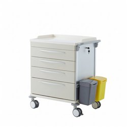 Carrello medico Coinfycare UTIL MED04G colore crema
