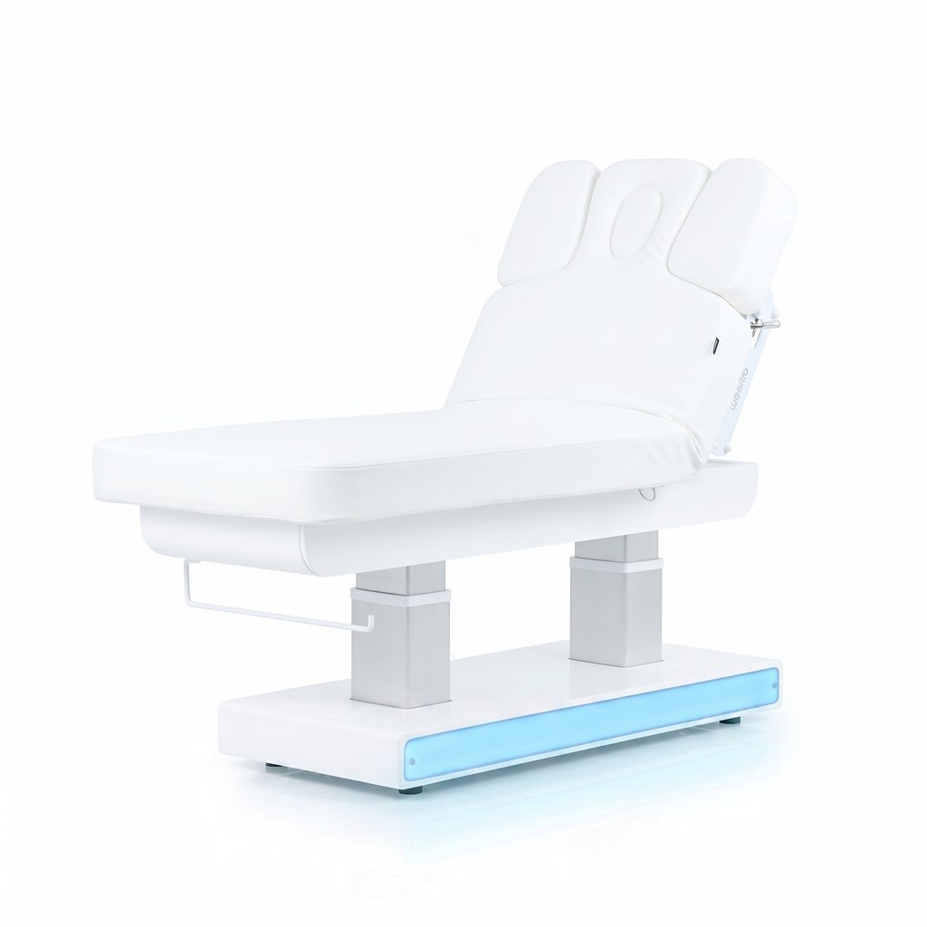 Elektrische Spa-Liege Weelko Muse + mit Heizung und Holzsockel mit LED
