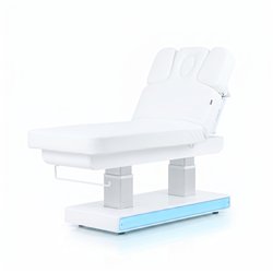 Table de soins spa électrique Weelko Muse + chauffante avec base en bois LED