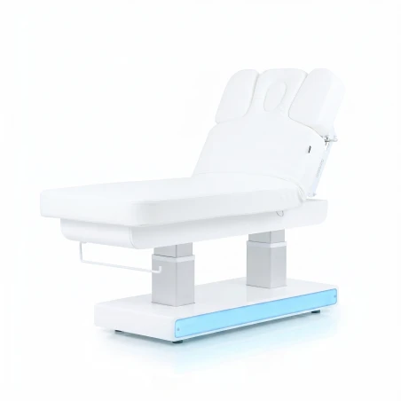 Camilla eléctrica spa Weelko Muse + con calefacción y base de madera LED