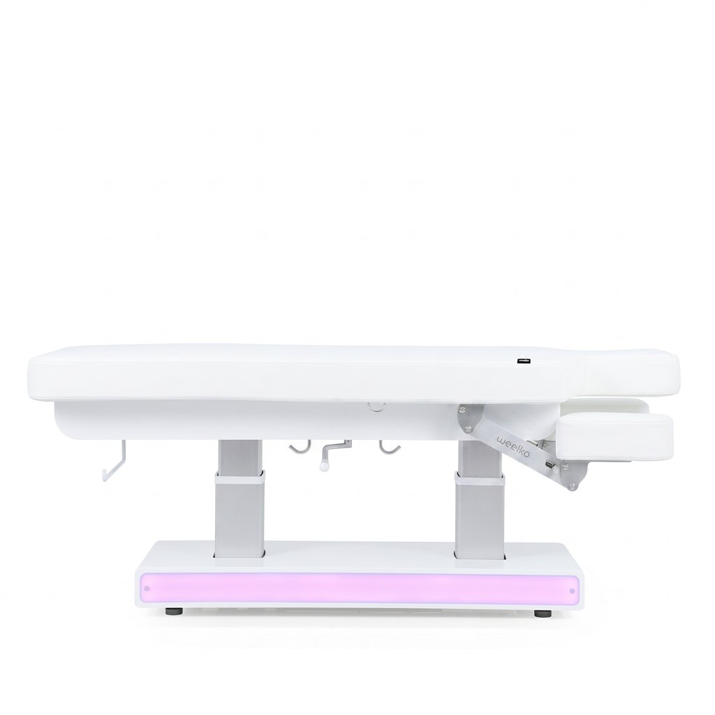 Lettino elettrico spa Weelko Muse + con riscaldamento e base in legno LED