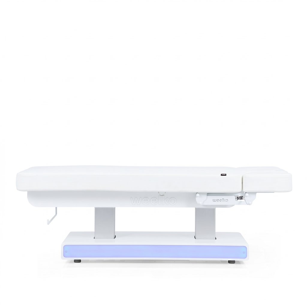 Weelko Muse + electric spa bed with heating and wooden LED base