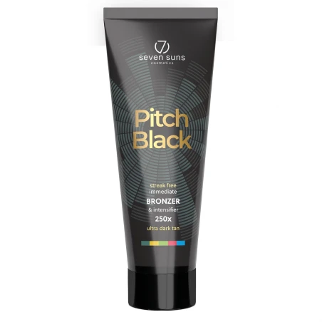 7suns Cosmetics Pitch Black Bronceador Ultra Oscuro 250ml