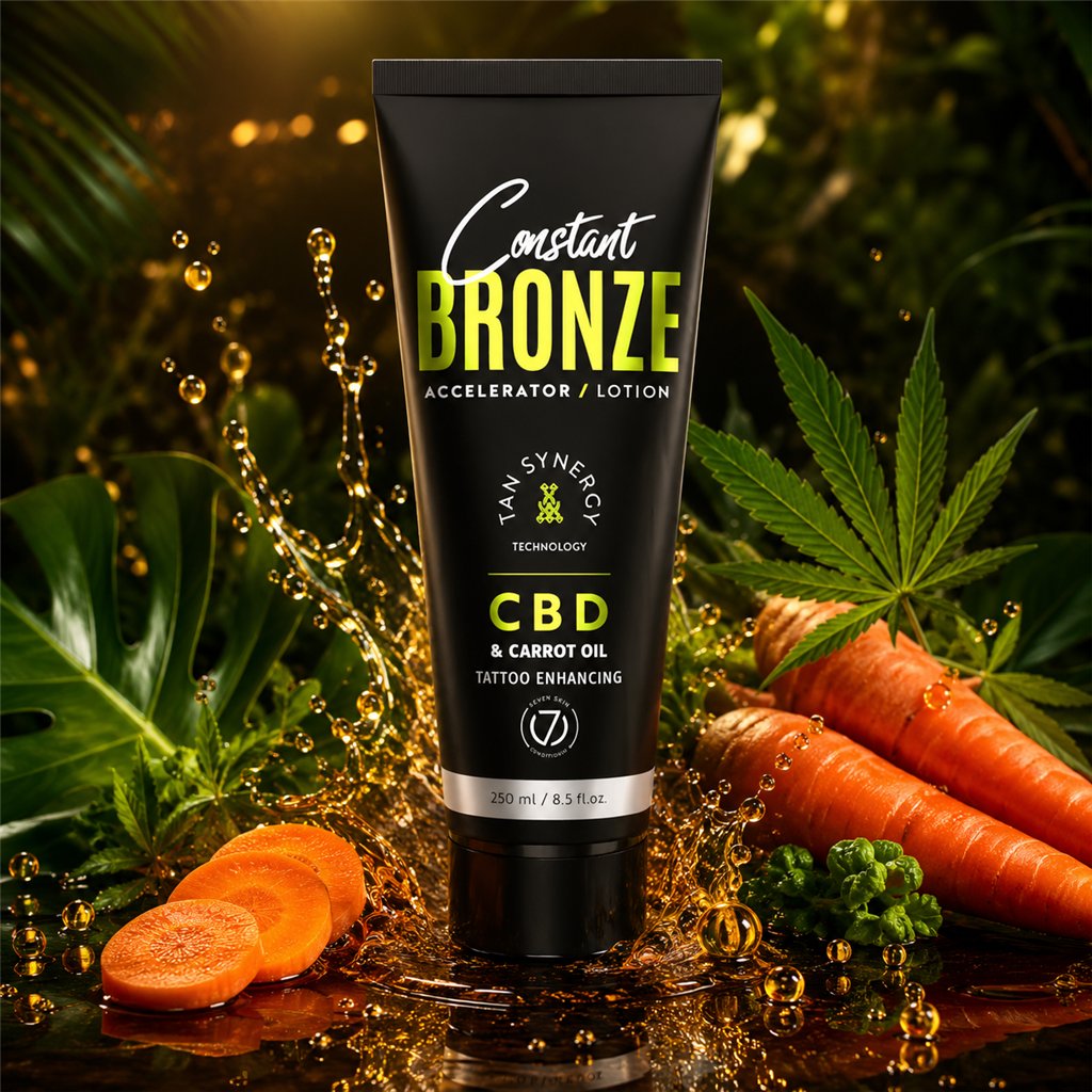7suns Constant Bronze Accelerator CBD & Carrot Oil Lotion 250 ml.