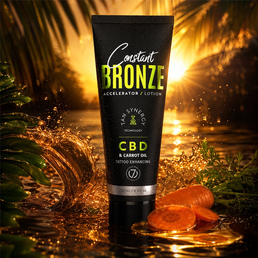 7suns Constant Bronze Accelerator CBD & Carrot Oil Lotion 250 ml.