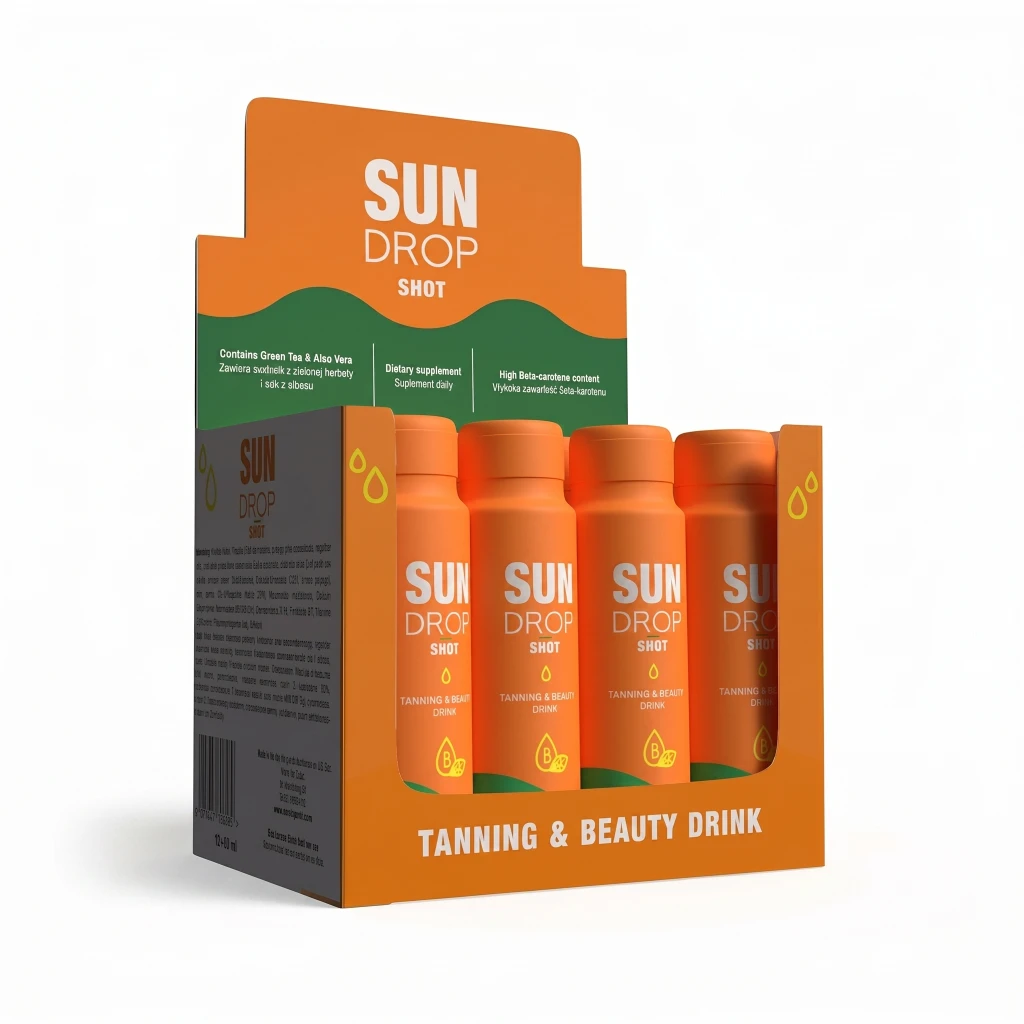 Sun Drop Drink 80 ml Tanning&Beauty - Caja de 12 unidades