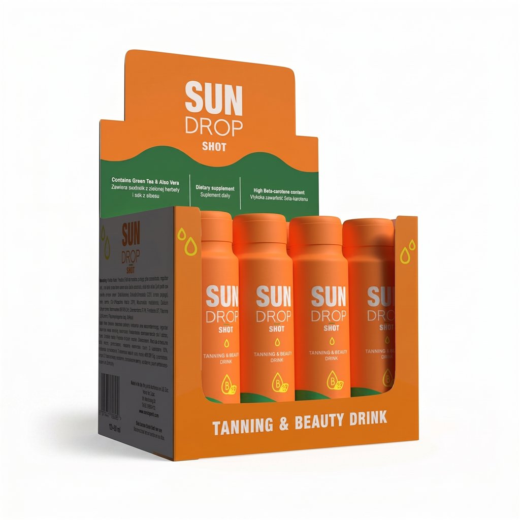 Sun Drop Drink 80 ml Tanning&Beauty - Confezione da 12 unità